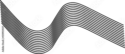 Futuristic Neon Wave Abstract Vector Pattern: Vibrant Laser-Inspired Background Design with Glowing Lines and ElectricBlack Flow