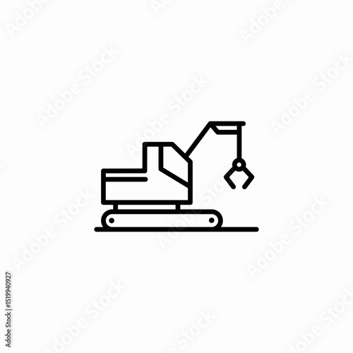 claw crawler icon sign vector