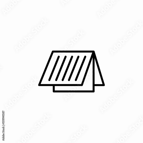 ddocument folder face down icon sign vector