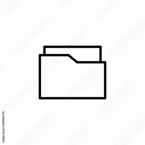folded map icon sign vector