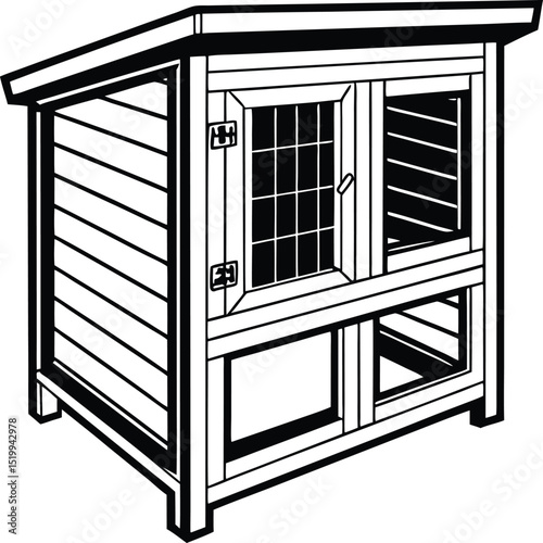 Scalable Pet House Design Perfect for Animal Shelter Branding and Logos