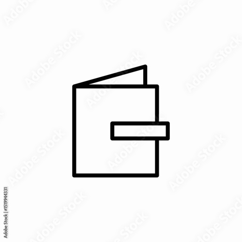 open journal icon sign vector