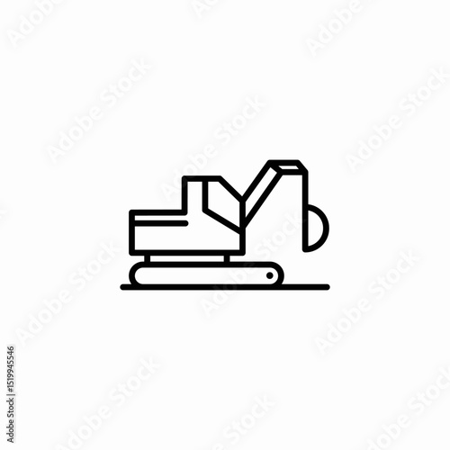 saw crawler icon sign vector