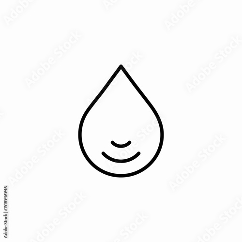 water drop icon sign vector
