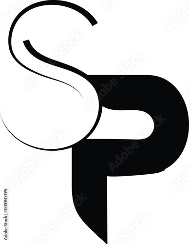 abestract new SP logo design.