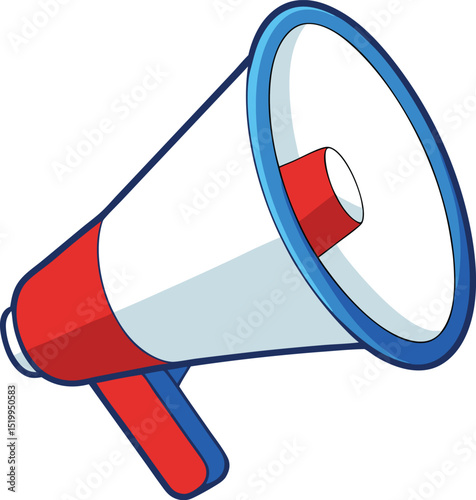 Boost Your Message Powerful Megaphone Illustration for Announcements
