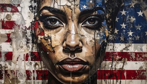 Black Lives Matter. The problem of culture, racism, and the descrImination of slavery. Juneteenth Emancipation Day. June 19. Freedom of Glosa Rights , fist of the chain Afro-American. Generative AI