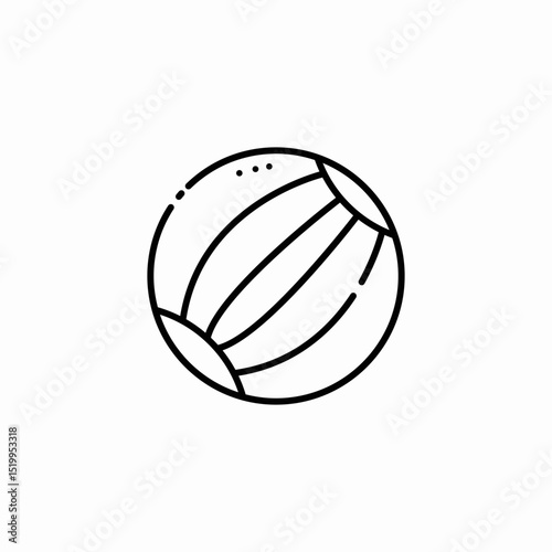 beach ball icon sign vector