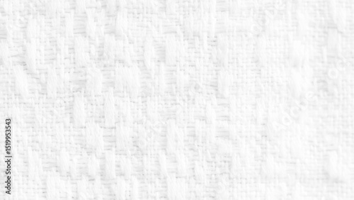  Vector white natural linen fabric texture background. White fabric jute hessian sackcloth canvas woven gauze texture pattern in light white color blank. Natural linen and cotton cloth texture decorat