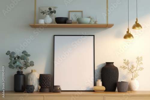 Modern Interior Design Elegant Shelf and Wall Decor