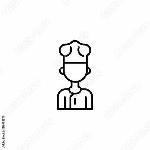 chef cook icon sign vector