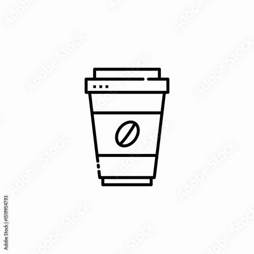 cup of coffee icon sign vector
