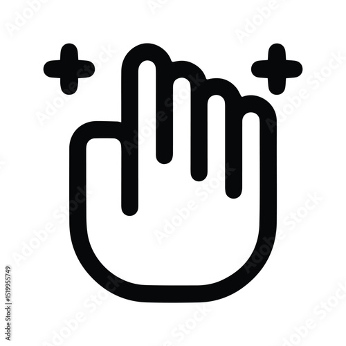 Clean Hands Icon. Shiny Clean Hands Illustration. Wash Your Hands Until Clean.