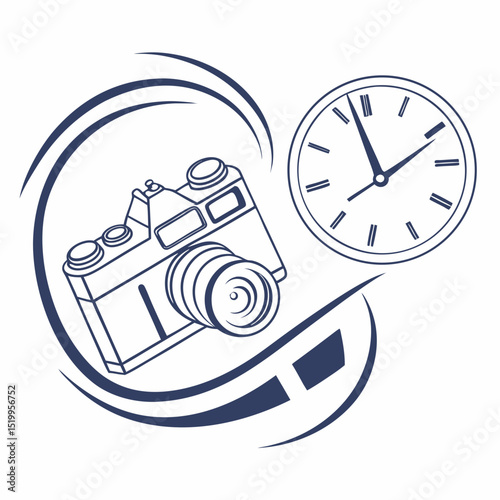 Photography and Time A Conceptual Illustration of Capturing Moments in Time