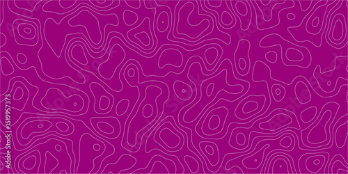 Abstract terrain illustration with freeform line work

