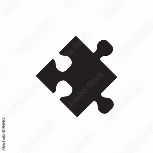 puzzle piece icon sign vector