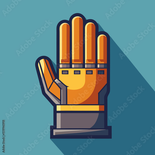 Protective Work Glove – Construction Safety Gear Vector