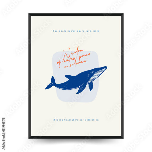 Editable vector poster with summer themes: beach, sea, sun, waves, umbrellas. Minimalist style, easy to customize, ideal for print, decor, and social media.
