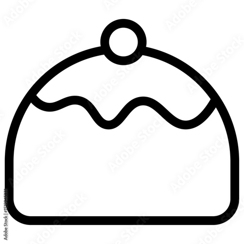 belgian buns icon Simple thin line stroke
