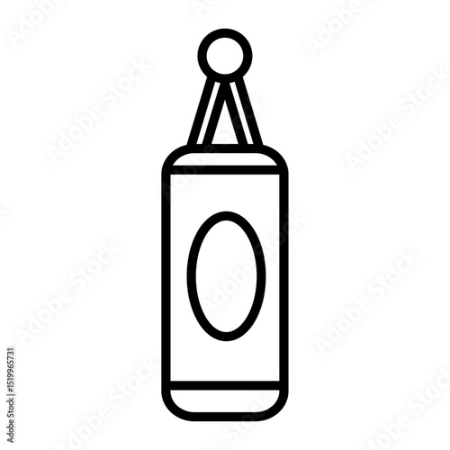boxing bag icon Simple thin line stroke