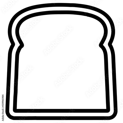 bread icon Simple thin line stroke
