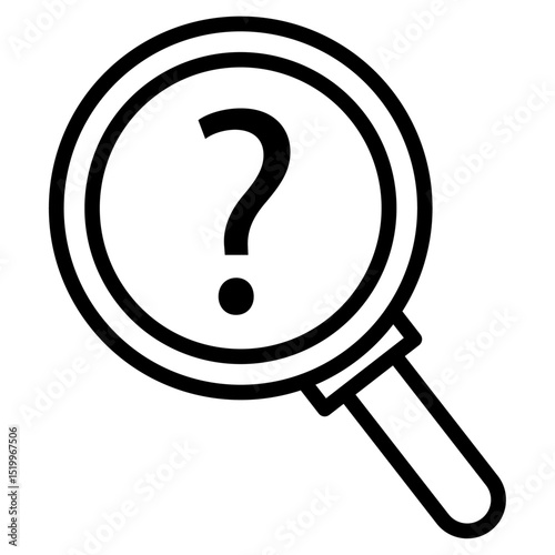 curiosity icon Simple thin line stroke