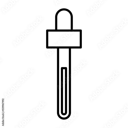 dropper icon Simple thin line stroke