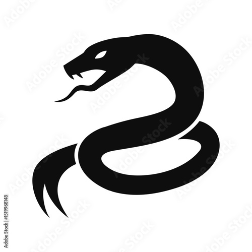 Snake silhouette, Snake silhouette vector