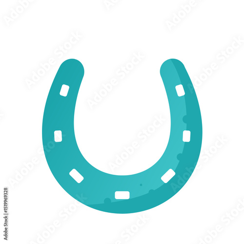 Steel horseshoe – vector illustration