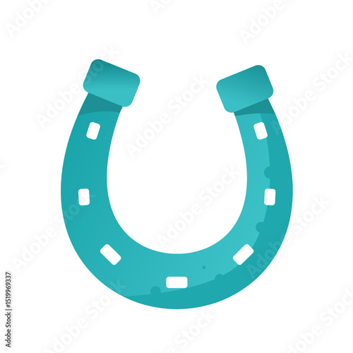 Steel horseshoe – vector illustration
