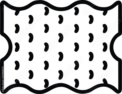 Abstract seamless pattern featuring soft linear shapes and a delicate aesthetic appeal