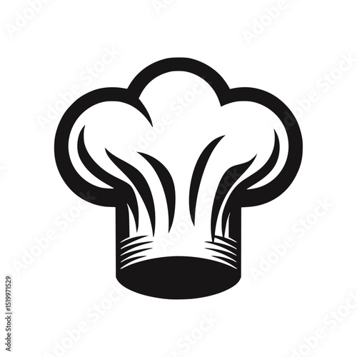 Chef's hat, minimalist design