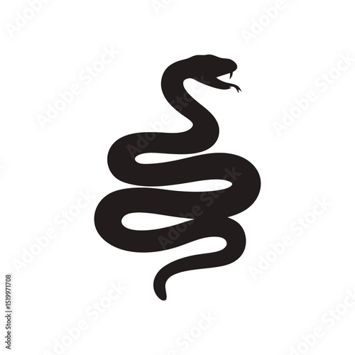 Snake silhouette, Snake silhouette vector