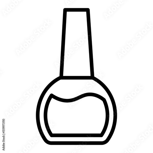nail polish icon Simple thin line stroke
