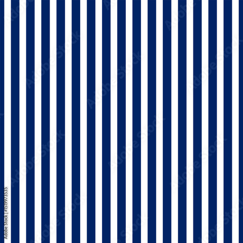 Background with vertical blue and white stripes. Seamless and repeating pattern. Smooth straight stripes. Vector illustration.