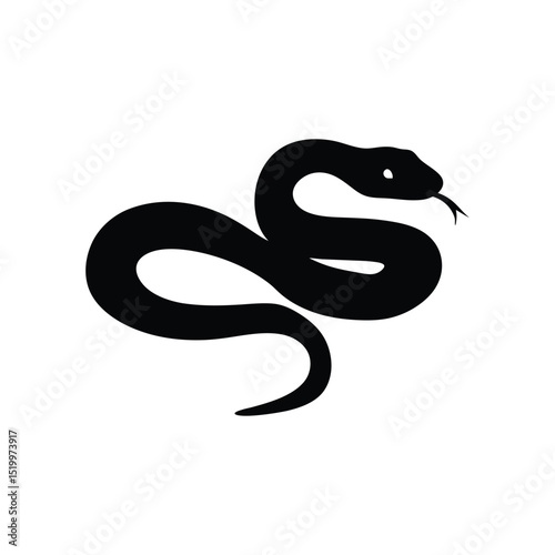 Snake silhouette, Snake silhouette vector