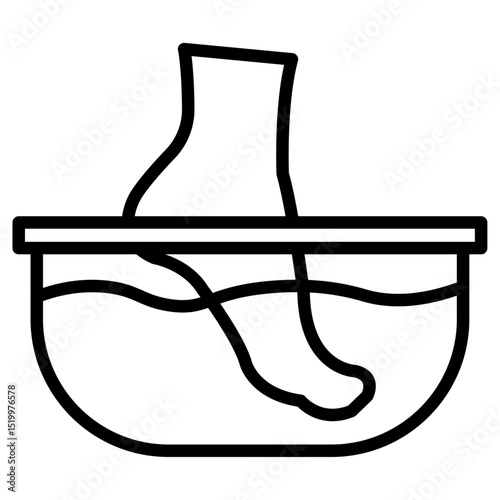 soak icon Simple thin line stroke