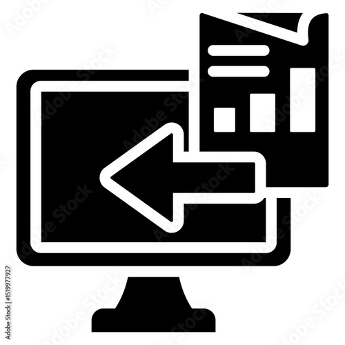 Data Entry Glyph Icon