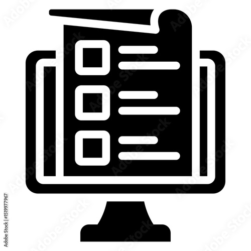 Data Form Glyph Icon