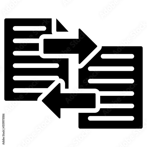 Data Transfer Glyph Icon