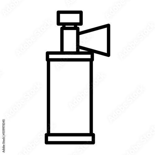 air horn icon Simple thin line stroke
