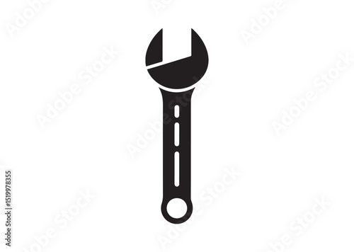Wrench Silhouette Vector, Wrench Icon