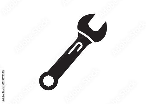 Wrench Silhouette Vector, Wrench Icon