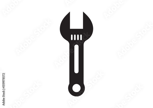 Wrench Silhouette Vector, Wrench Icon