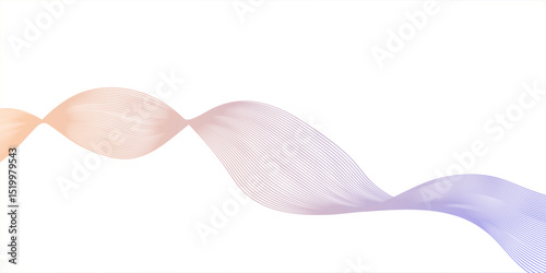 Smooth motion lines with digital aesthetic in abstract flowing form

