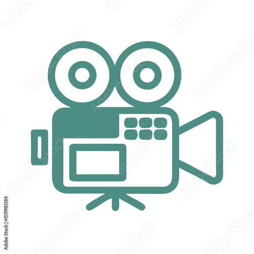 Vintage Movie Camera Filmmaking Equipment Retro Cinema Technology Classic Recording Device Old Fashioned Film Reel Projector
