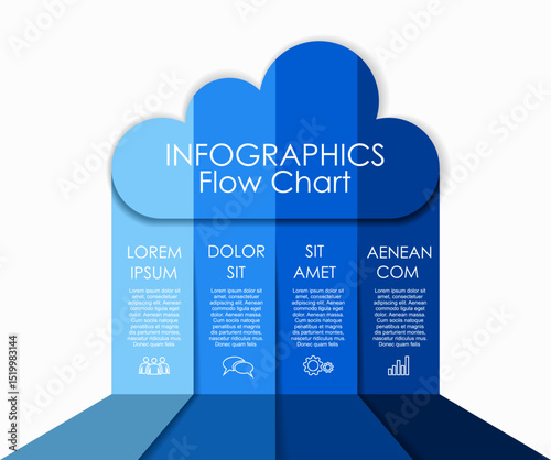 Infographic design template with place for your data. Vector illustration.