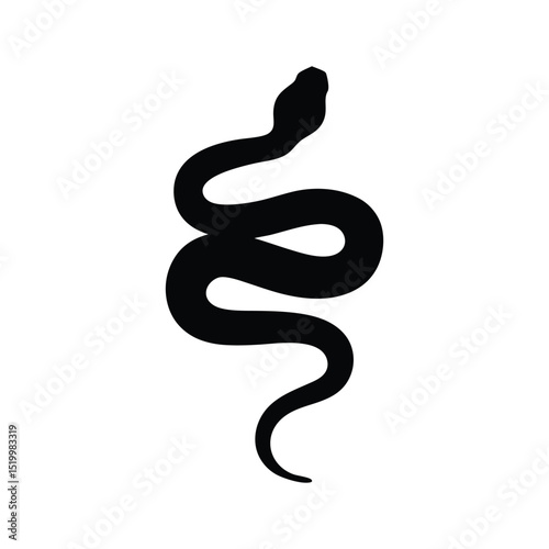 Snake silhouette, Snake silhouette vector