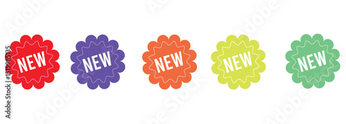 Sticker for New Arrival Vector Label Shop Product Tag vector.