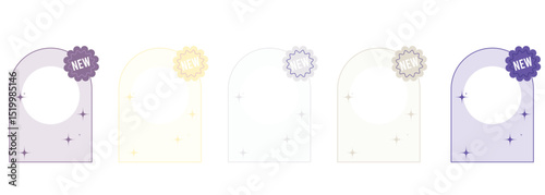 Sticker for New Arrival Vector Label Shop Product Tag vector.